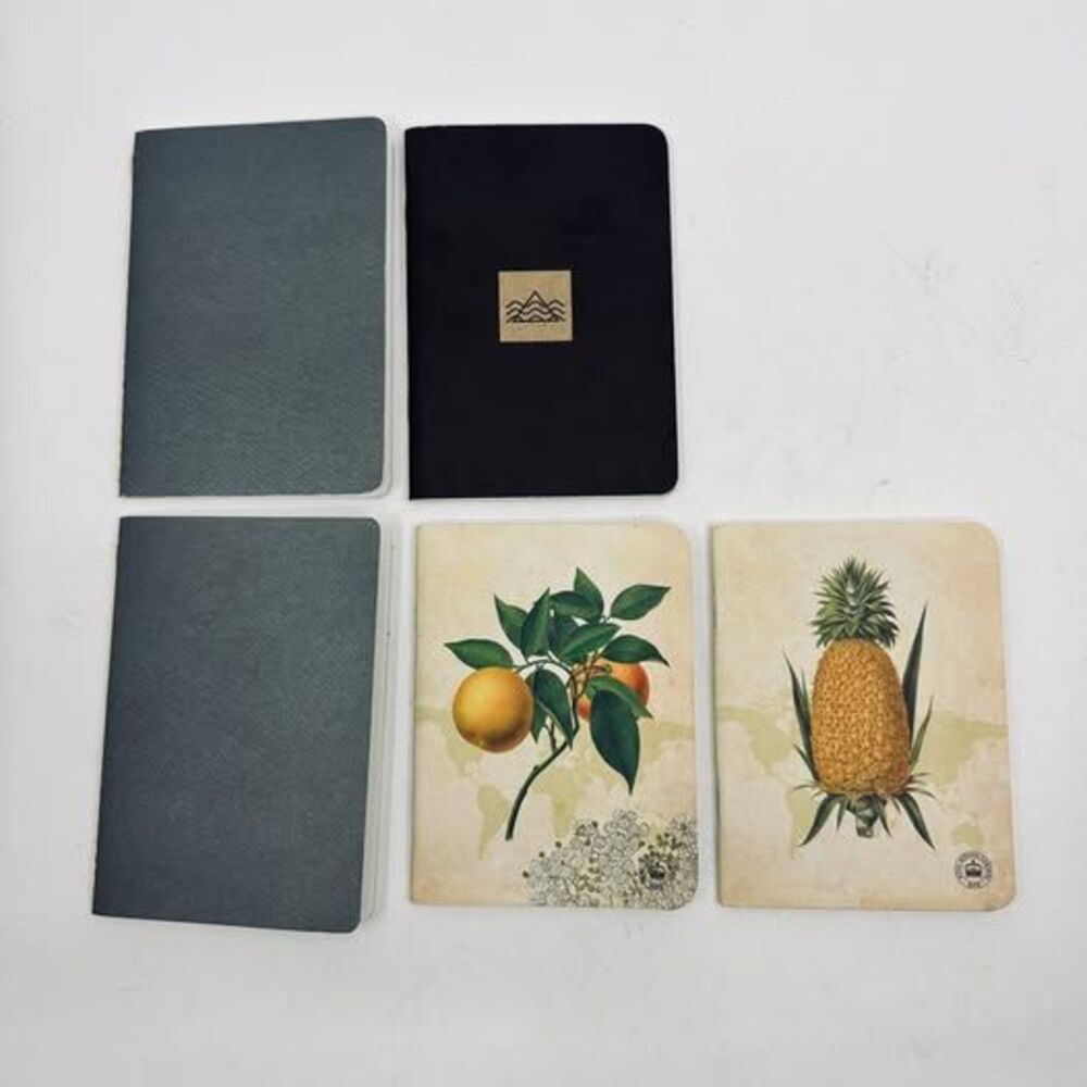 Blank Notebook Lot of 5 - Baron Fig, Royal Botanic Gardens Kew, Marmoset - New
